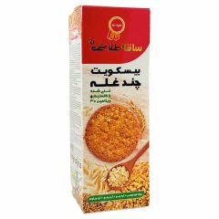 بیسکویت چند غله ساقه طلایی جعبه ای مینو 370 گرم