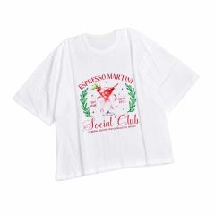 تیشرت باکسی Summer جنس نخ بنبه فری سایز 38 تا 48 کد 1543