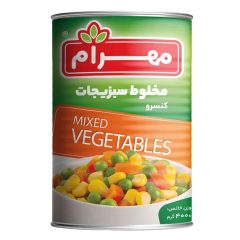 کنسرو مخلوط سبزیجات آسان بازشو مهرام 400 گرم