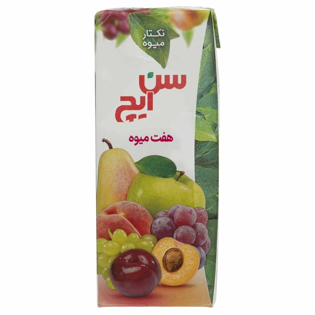نکتار هفت میوه پاکتی سن ایچ 200 میلی لیتر