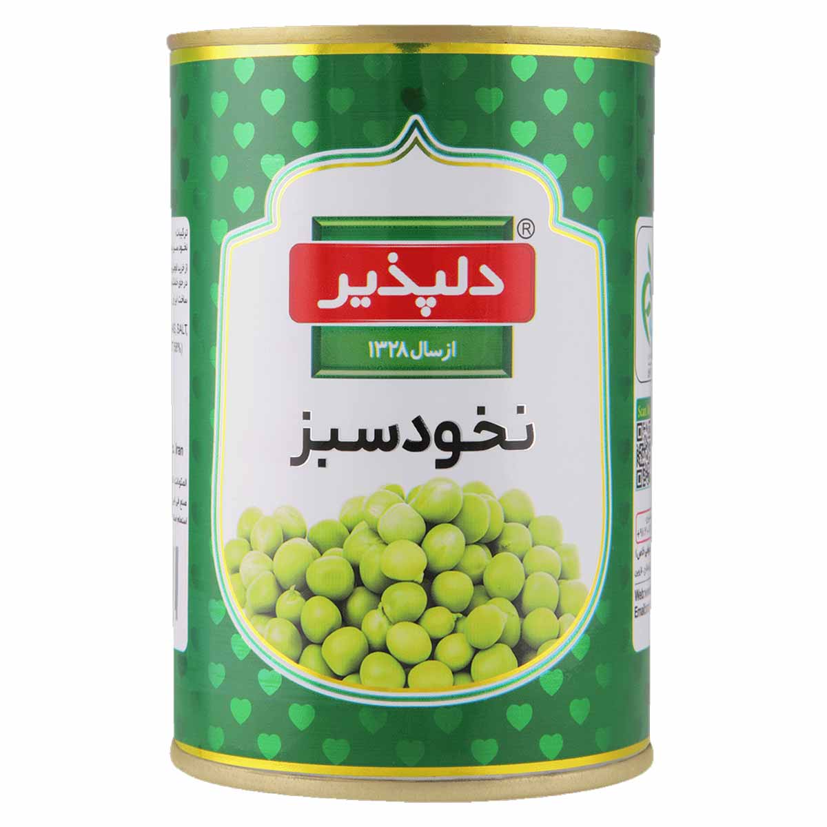 کنسرو نخود سبز (فرنگی) دلپذیر 420 گرم
