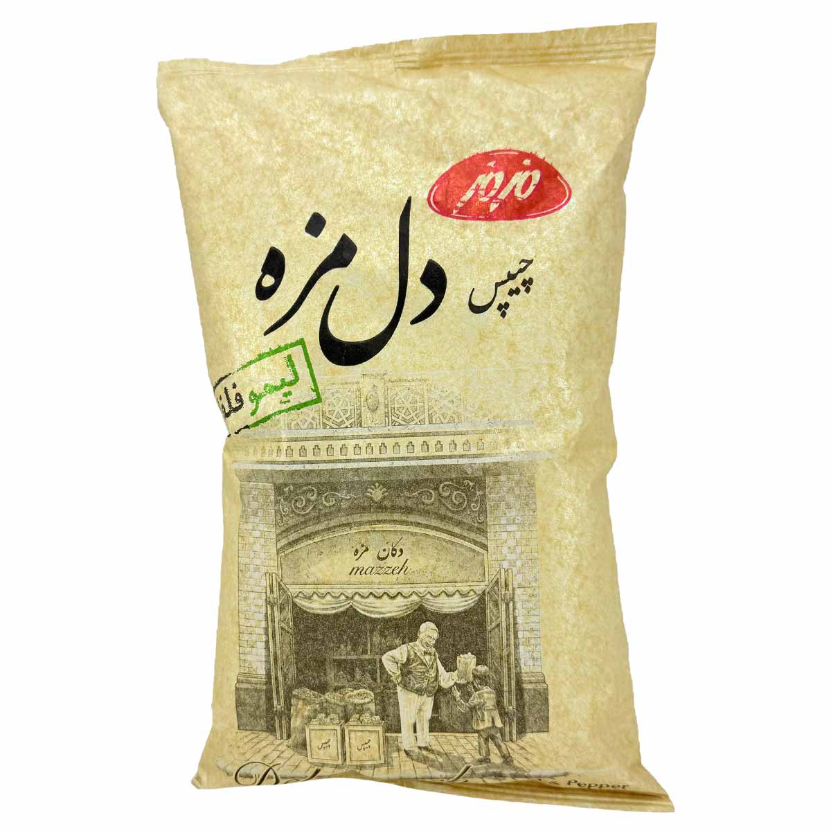 چیپس لیمو فلفل دل مزه مزمز 90 گرم