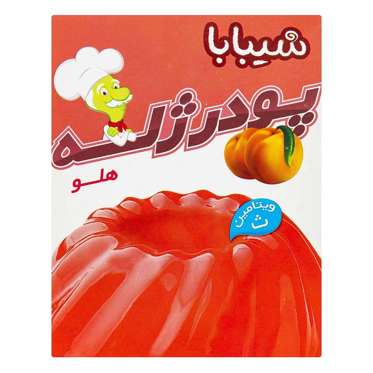 پودر ژله با طعم هلو شیبابا 100 گرم