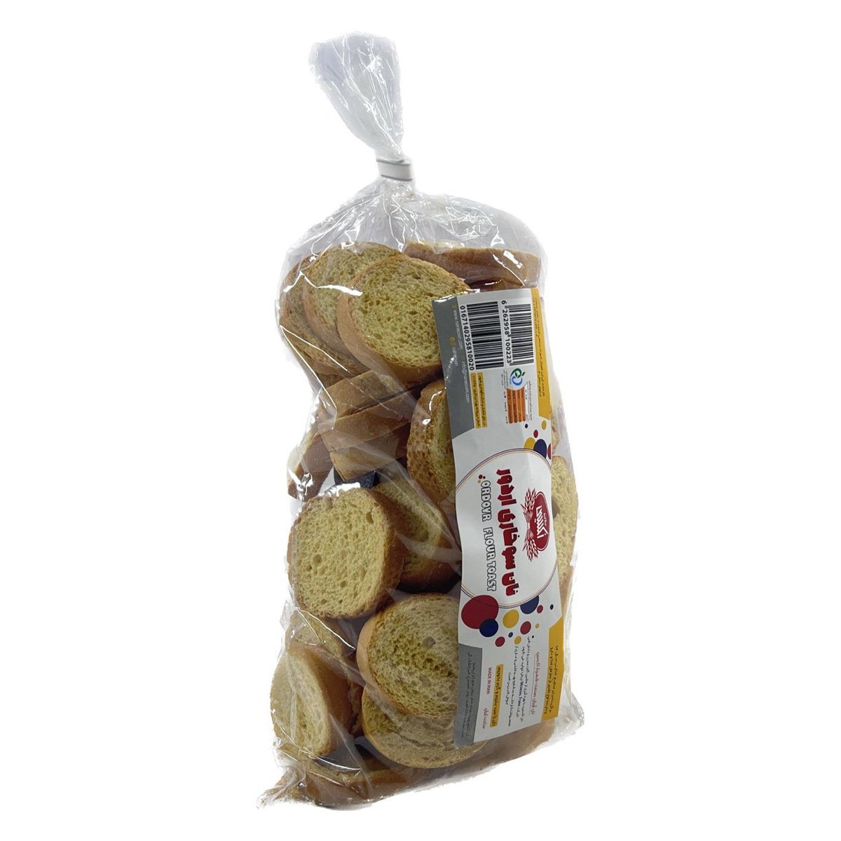 نان سوخاری اردور سکه ای نان اکسین 200 گرم 