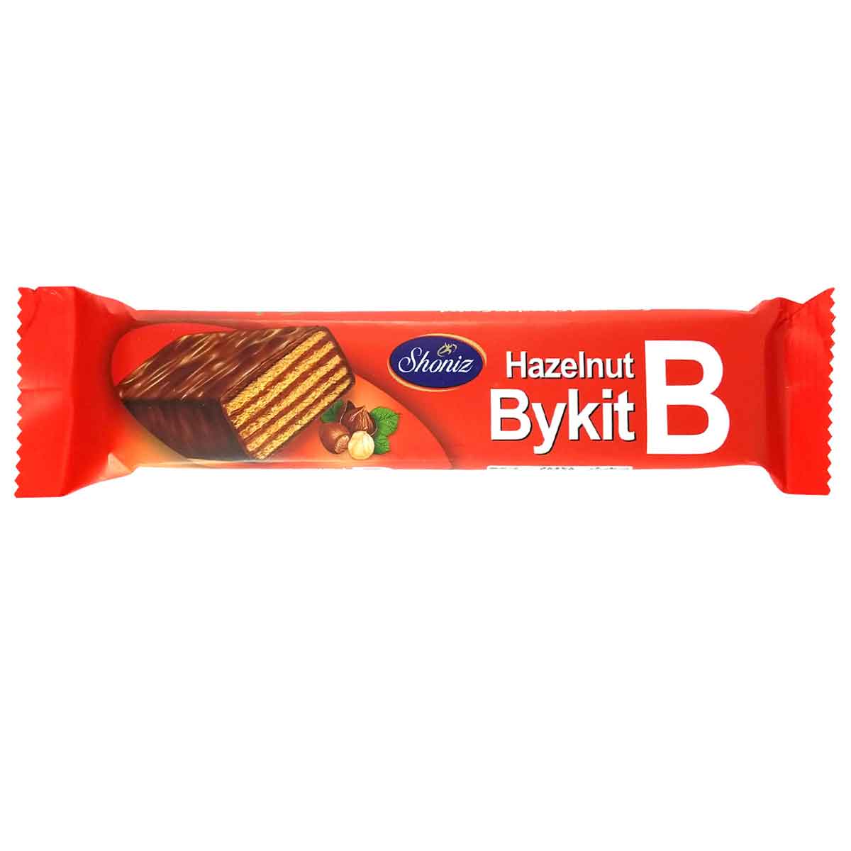 ویفر با روکش کاکائویی و طعم فندق بایکیت شونیز 45 گرم
