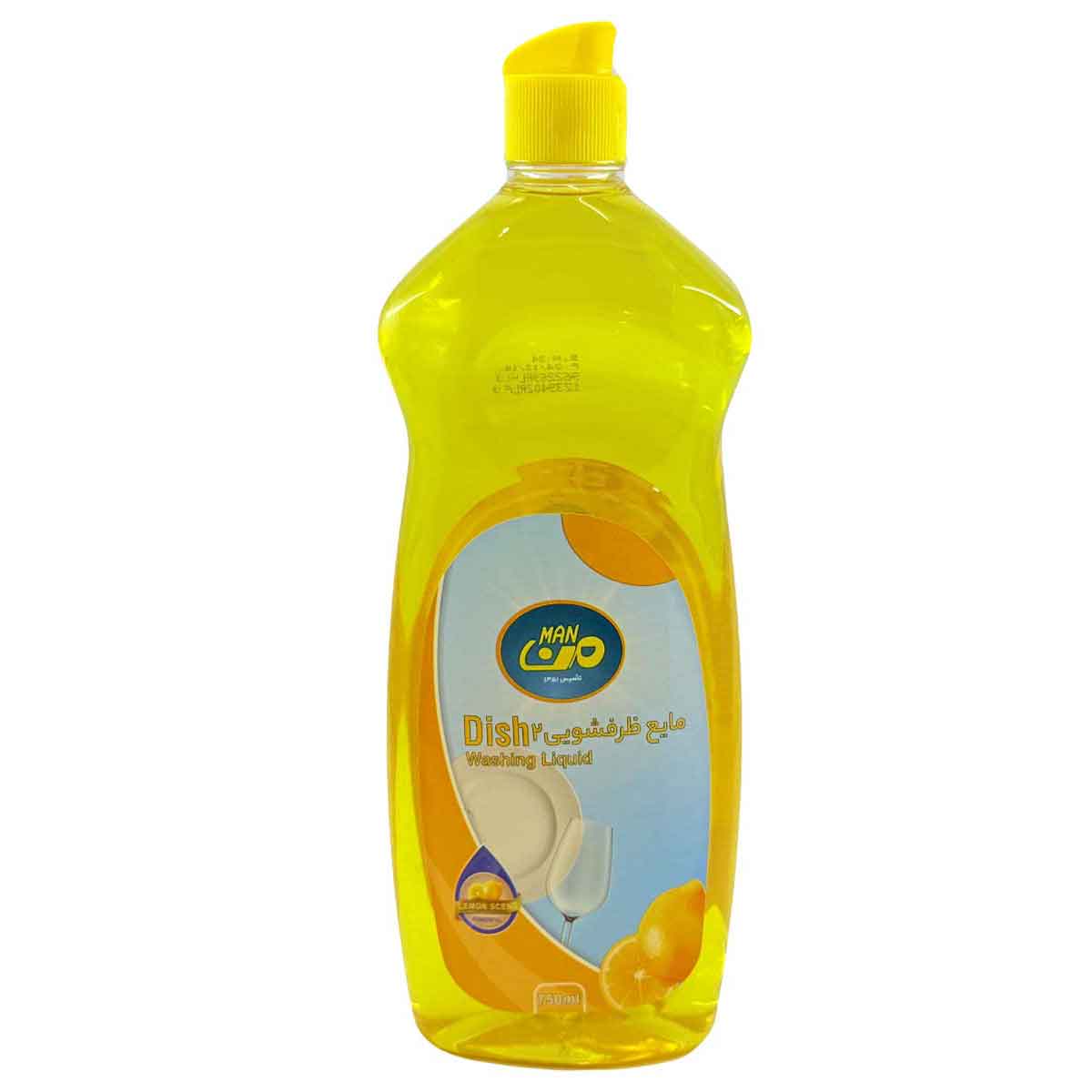 مایع ظرفشویی رایحه لیمو من 750 گرم