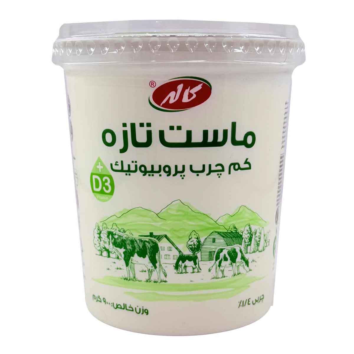 ماست کم چرب پروبیوتیک با ویتامین دی 3 کاله 900 گرم