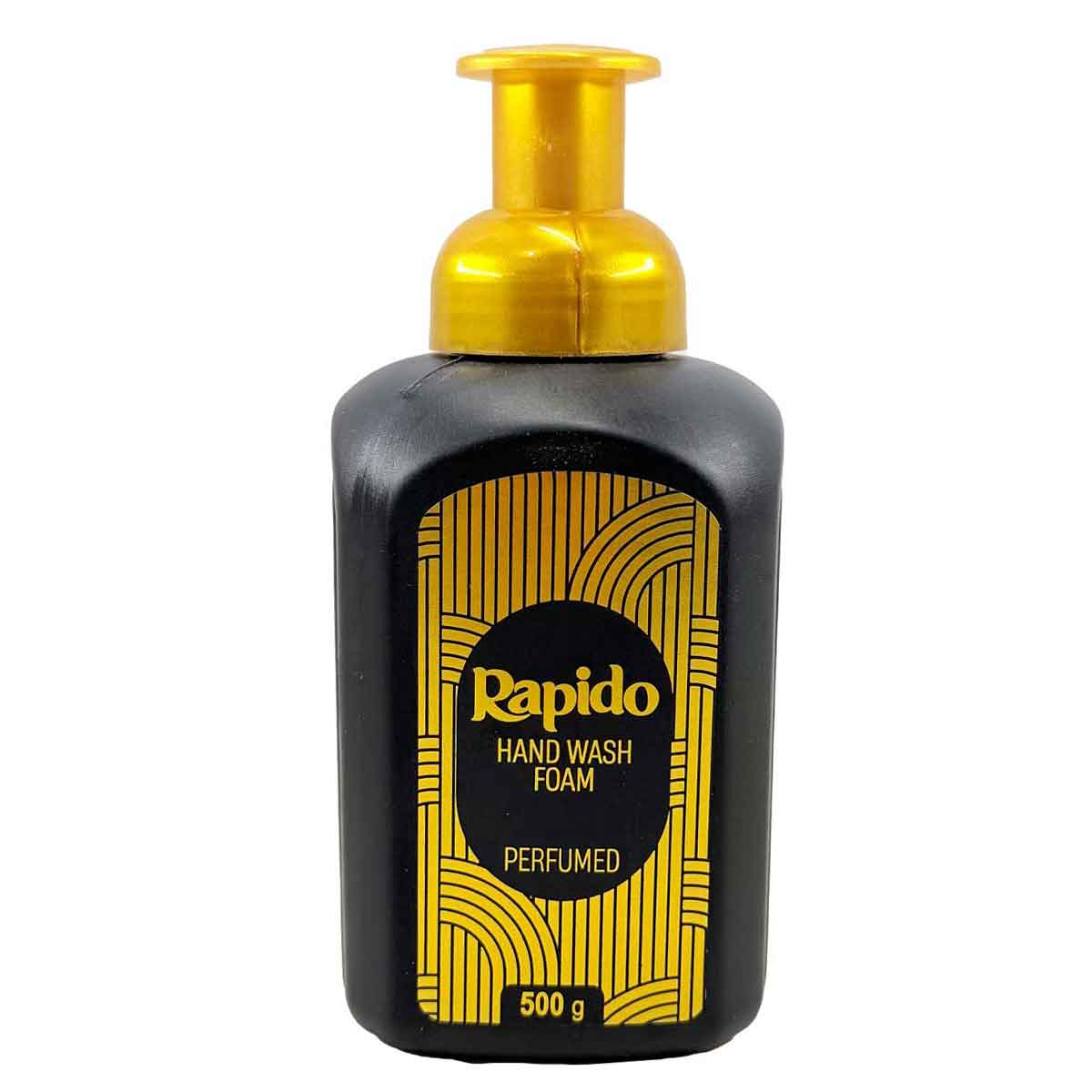 مایع دستشویی فوم معطر پمپی مشکی راپیدو 500 گرم 