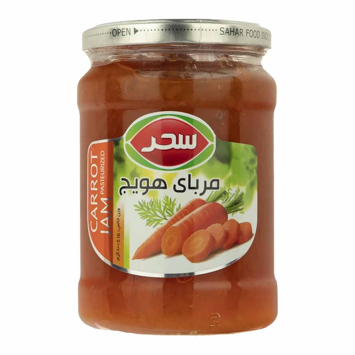 مربای هویج شیشه سحر 800 گرم 