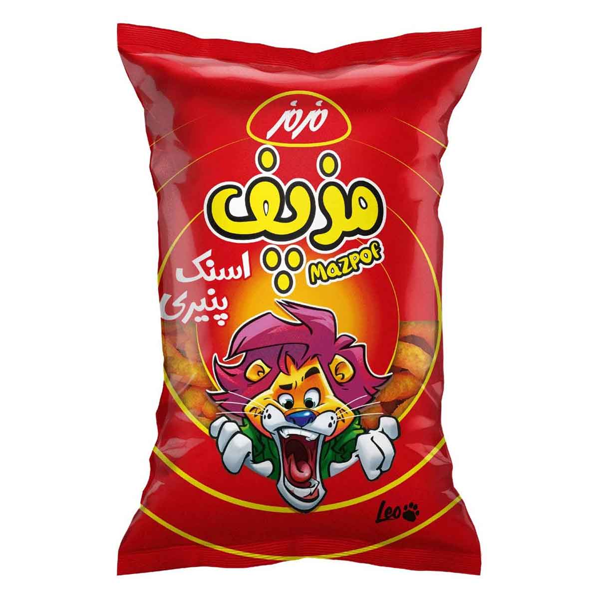 اسنک ( پفک ) پنیری لئو مزپف مزمز 60 گرم