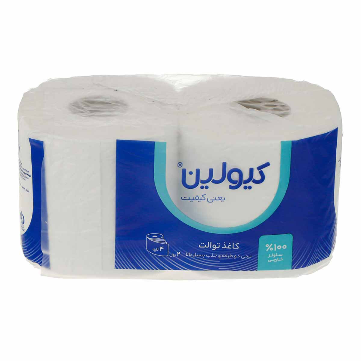 دستمال توالت کاغذی 4 لایه کیولین 2 رول