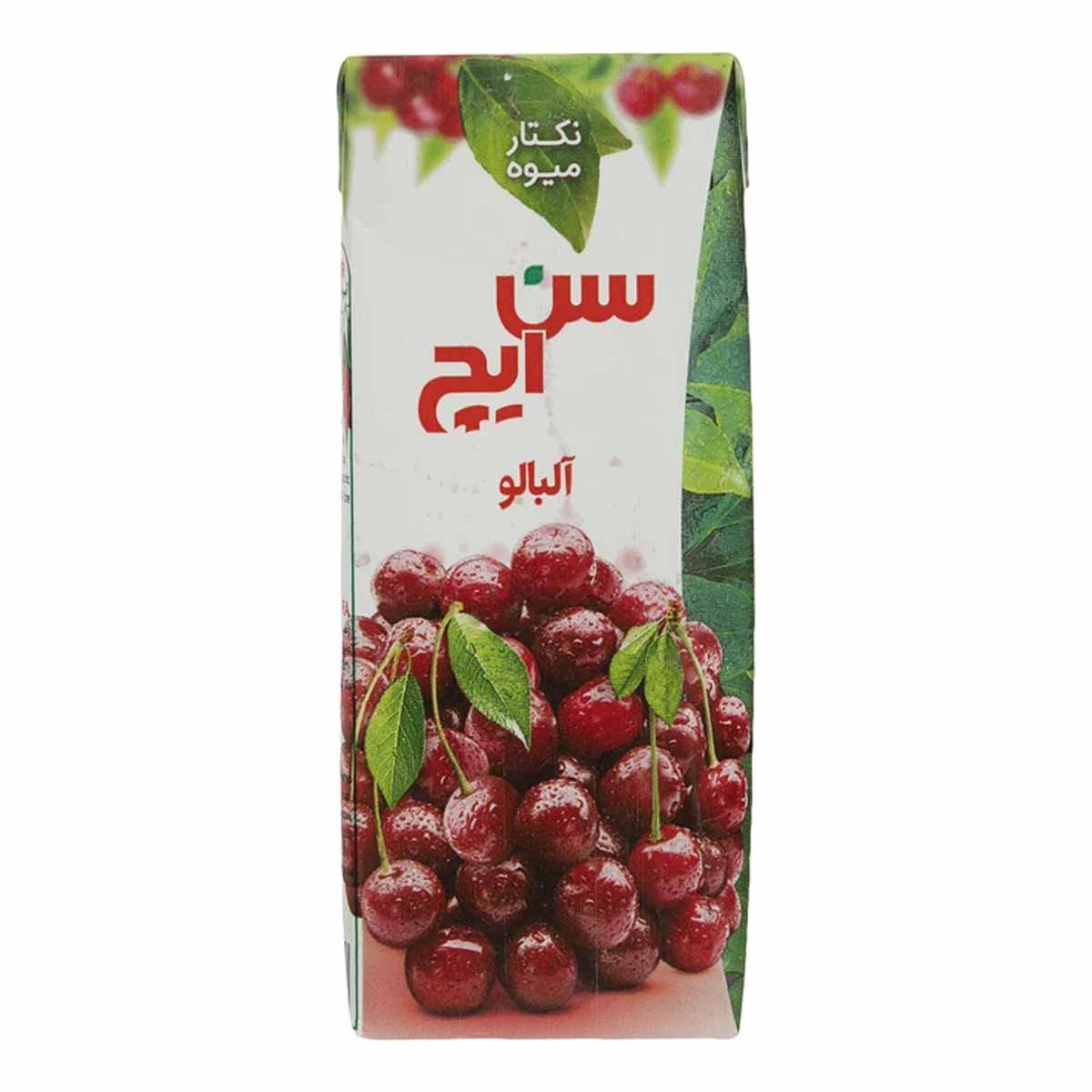 نکتار آلبالو پاکتی سن ایچ 200 میلی لیتر