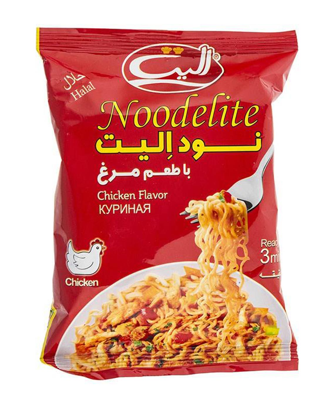 نودل با طعم مرغ الیت 75 گرم