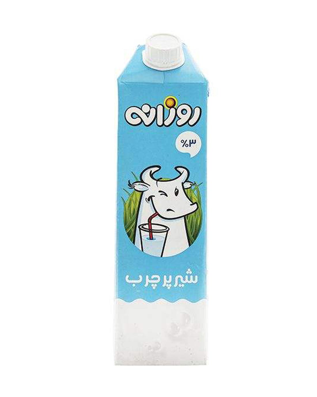 شیر فرادما پرچرب روزانه 1 لیتر