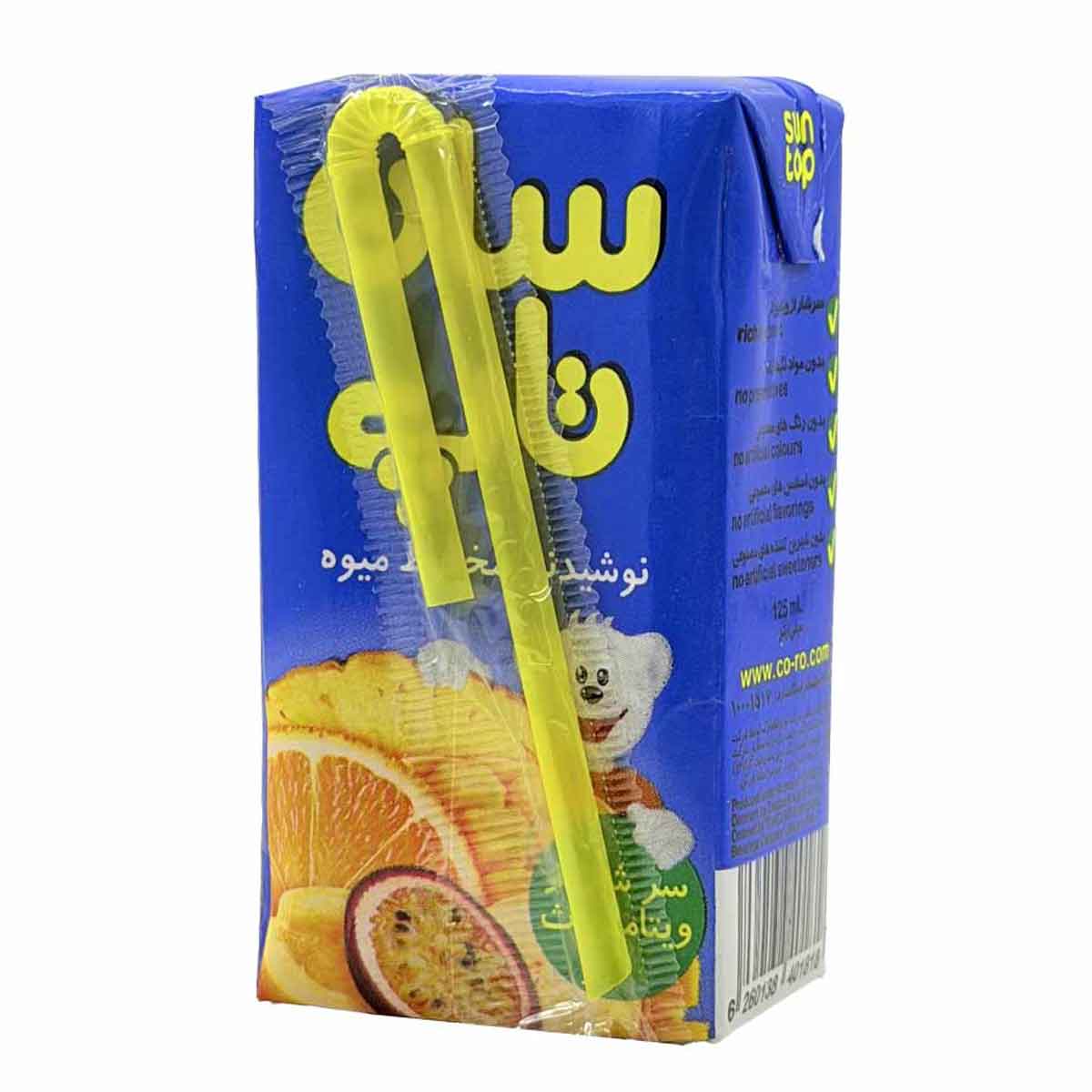 آبمیوه مخلوط میوه پاکتی سان تاپ 125 میلی لیتر