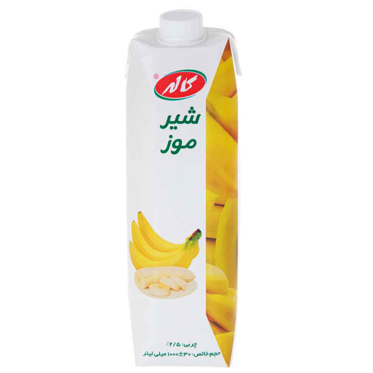 شیر موز پاکتی کاله 1 لیتر 