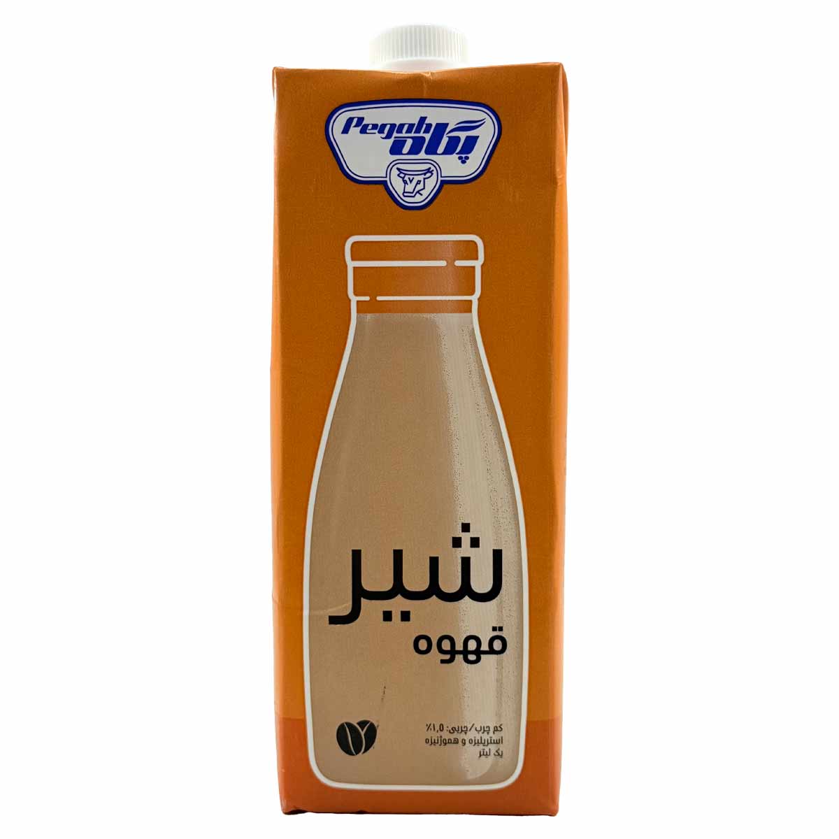 شیر قهوه پاکتی پگاه 1 لیتر 