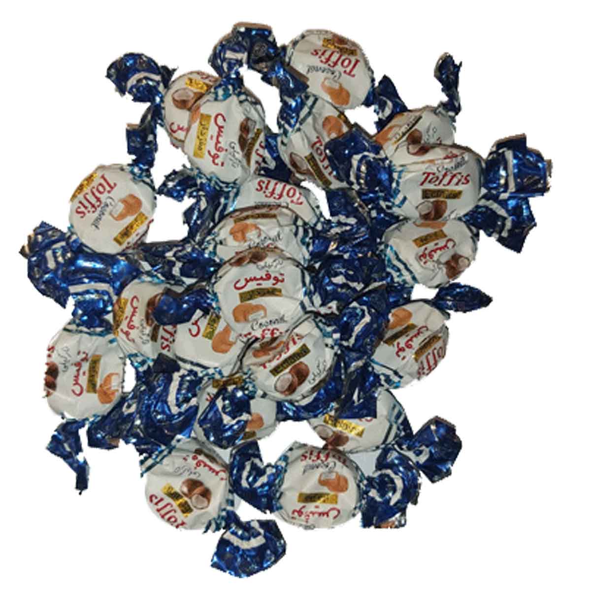 تافی مغزدار نارگیل توفیس شونیز فله وزن 250 گرم 