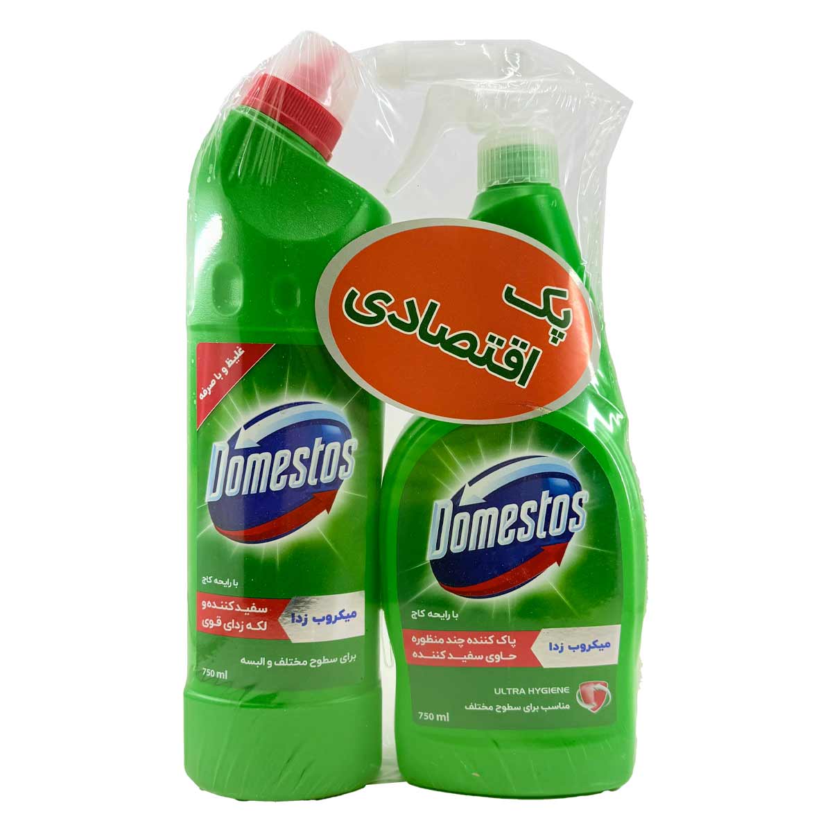 پک اقتصادی اسپری چند منظوره کاج + سفید کننده کاج دامستوس 750 میلی لیتر کد 0383