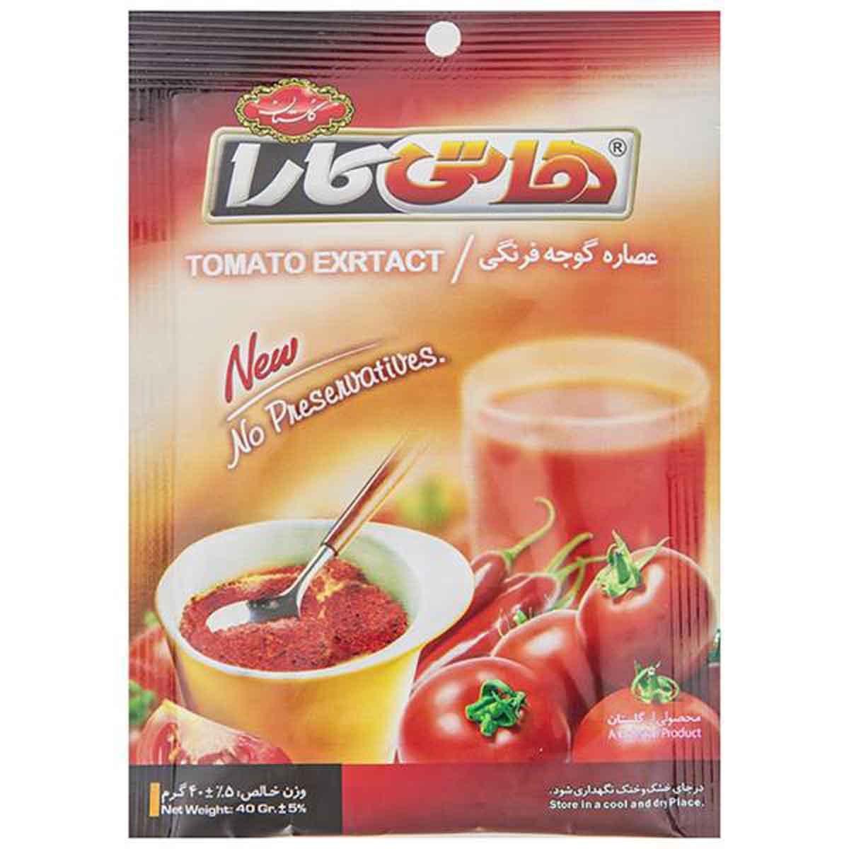 عصاره گوجه فرنگی هاتی کارا گلستان 40 گرم