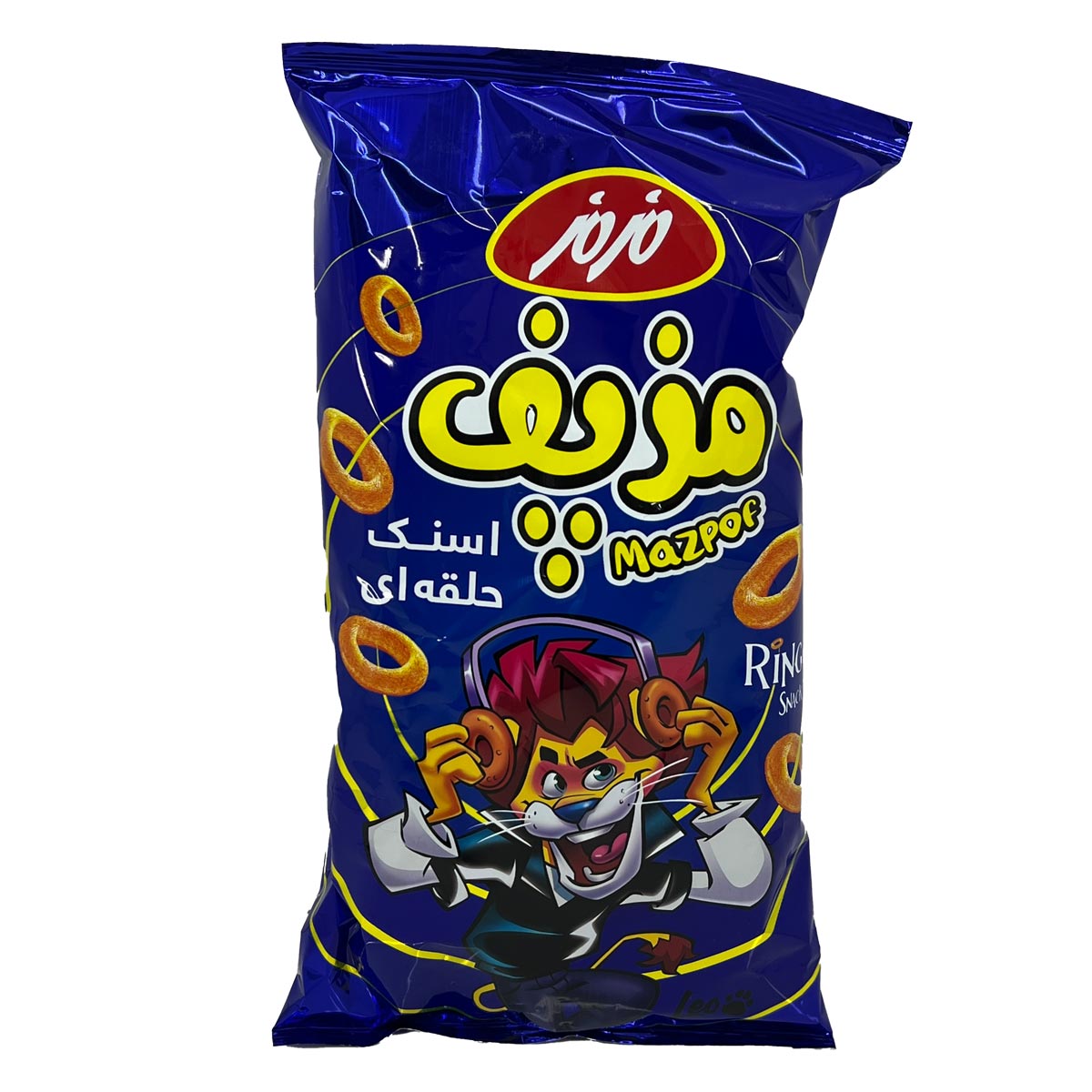اسنک ( پفک ) حلقه ای پنیری مزپف مزمز 90 گرم 