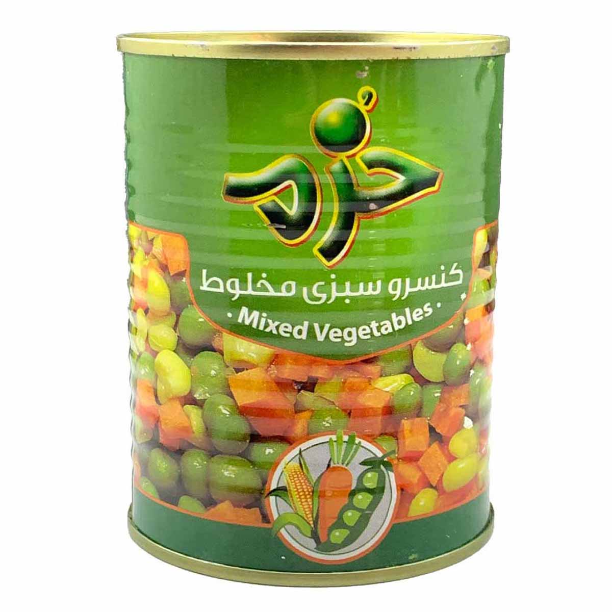کنسرو سبزی مخلوط خرم 350 گرم 