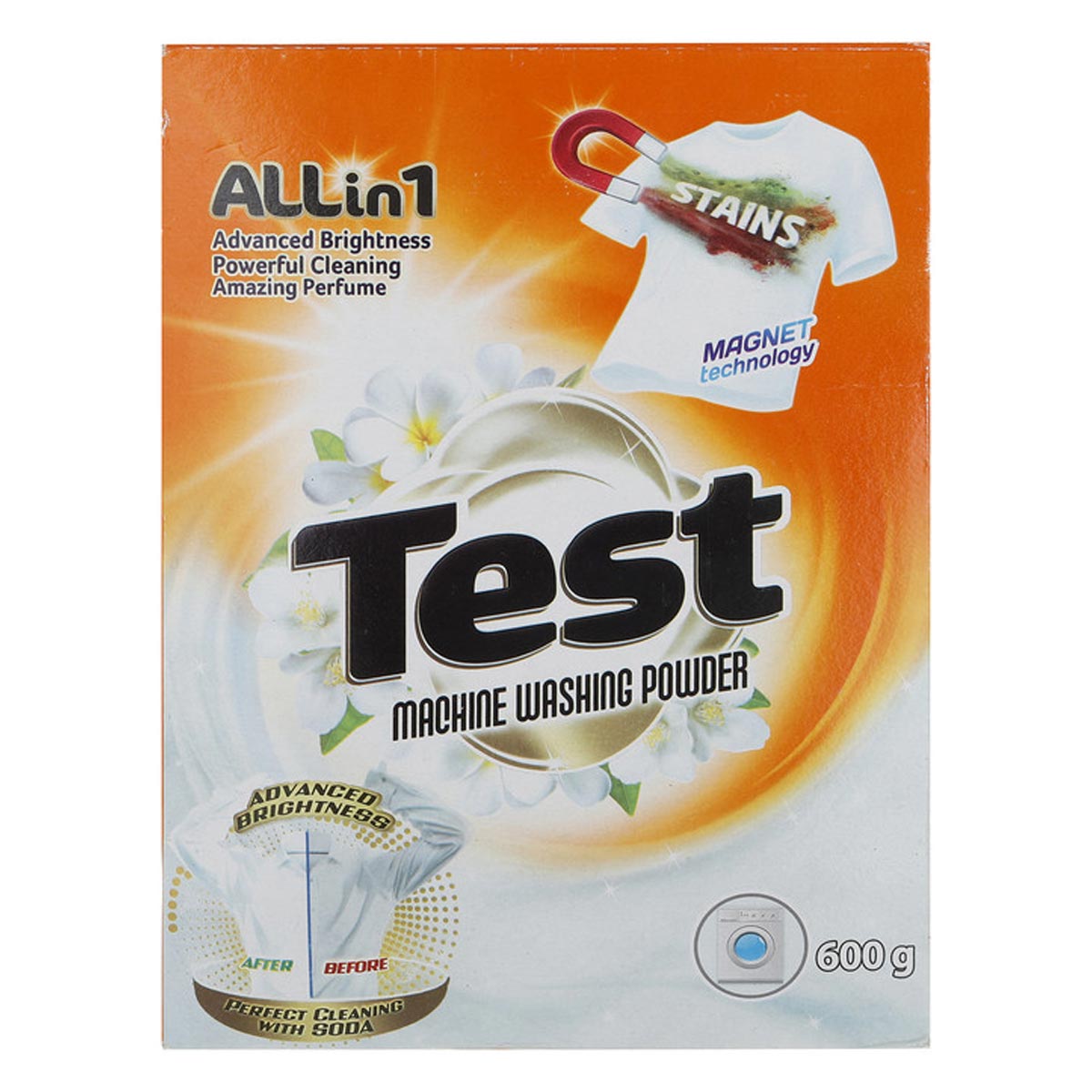 پودر لباسشویی دستی مدل ALLin1 تست 600 گرم