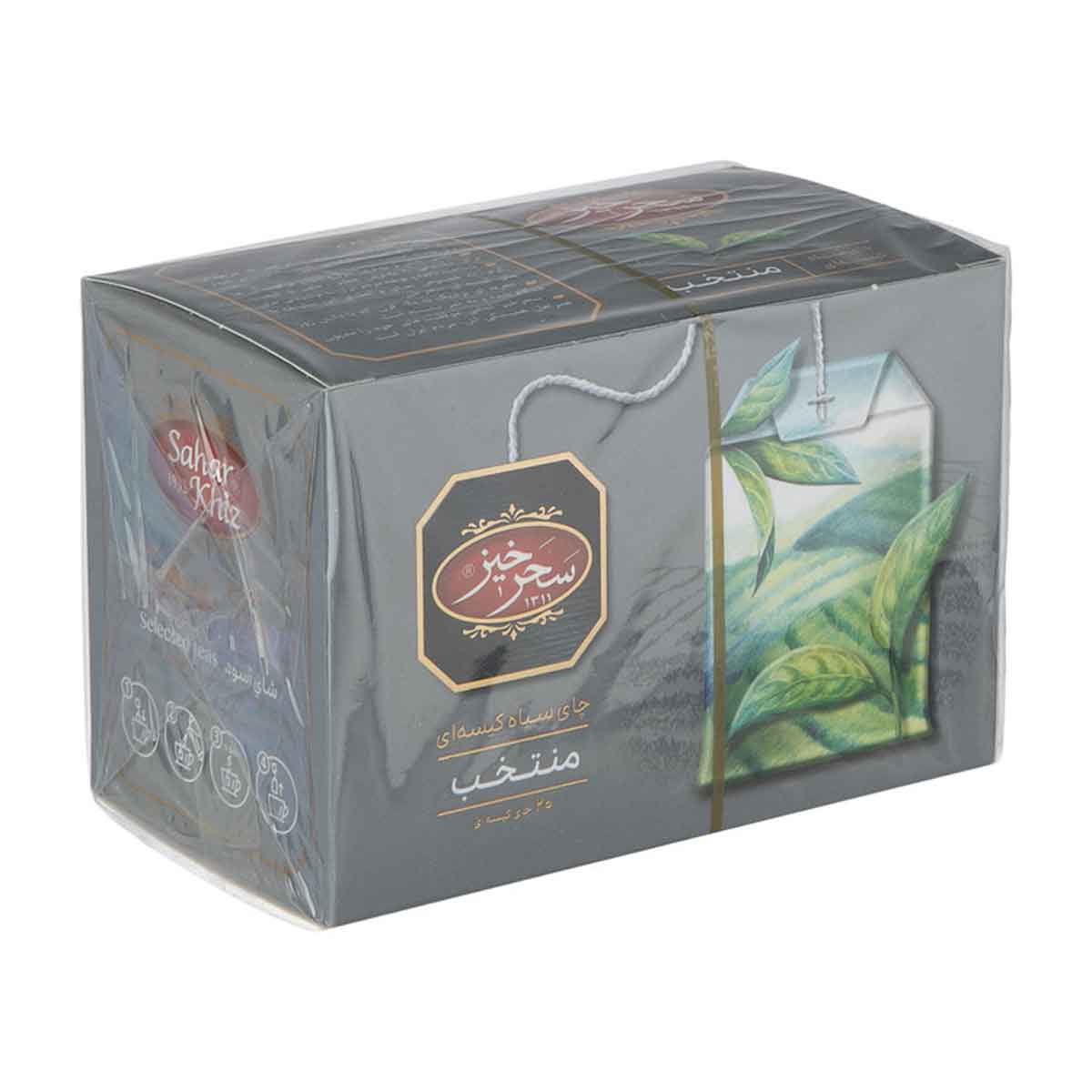 چای سیاه کیسه ای منتخب ( مخلوط ) سحرخیز 30 گرم 20 عددی 
