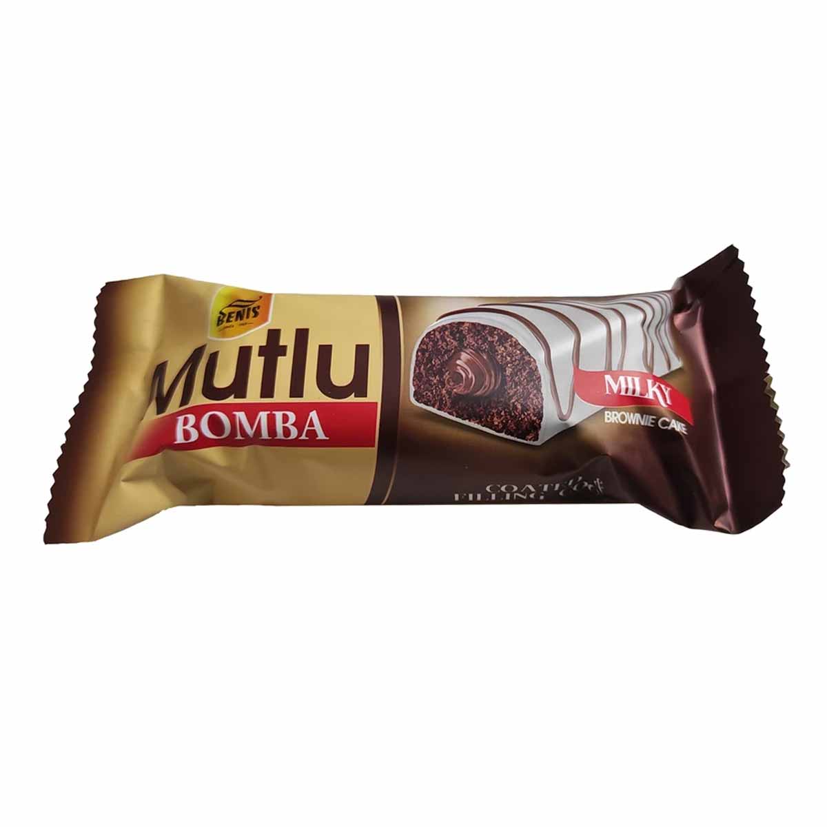 کیک کاکائویی با مغز کاکائو روکش سفید موتلو بنیس 50 گرم 