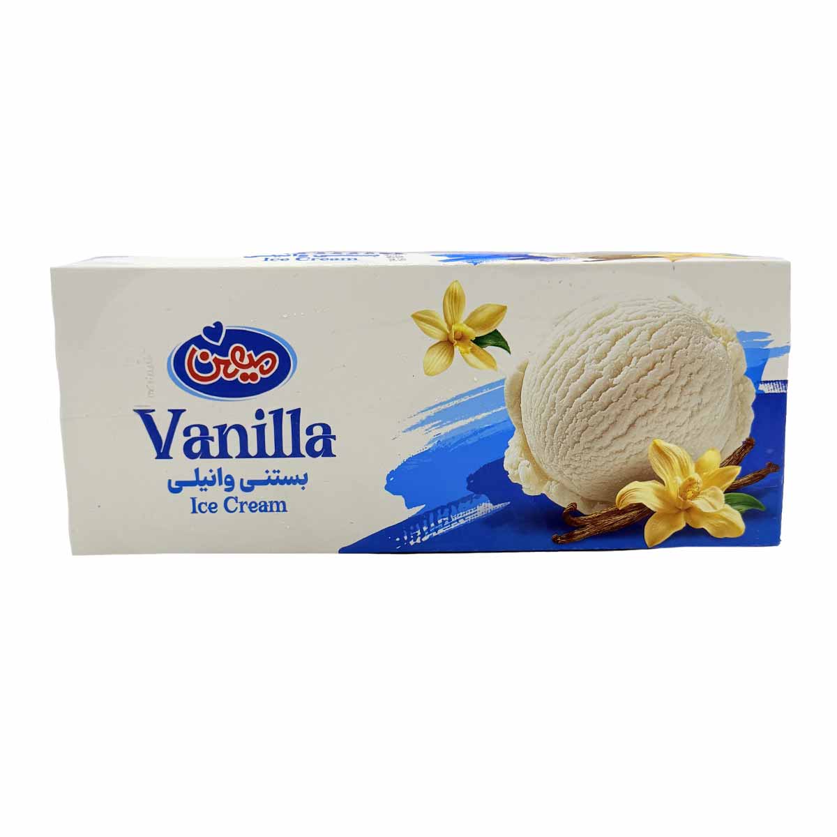 بستنی پاکتی وانیلی میهن 1 لیتر (500 گرم)