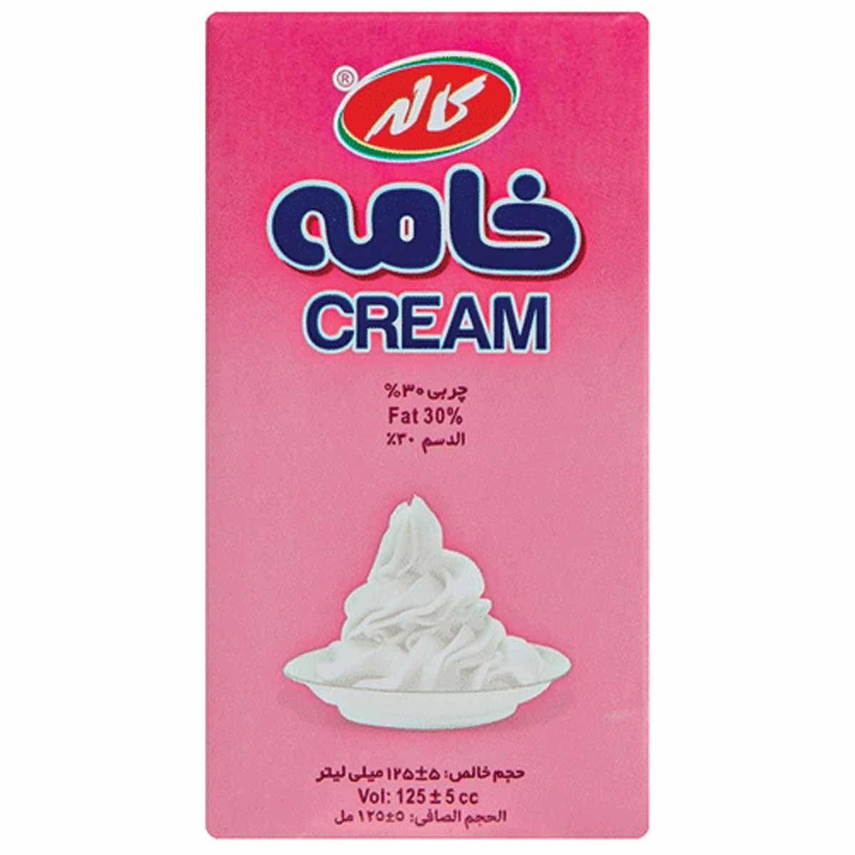 خامه صبحانه ساده پاکتی کاله  125 گرم