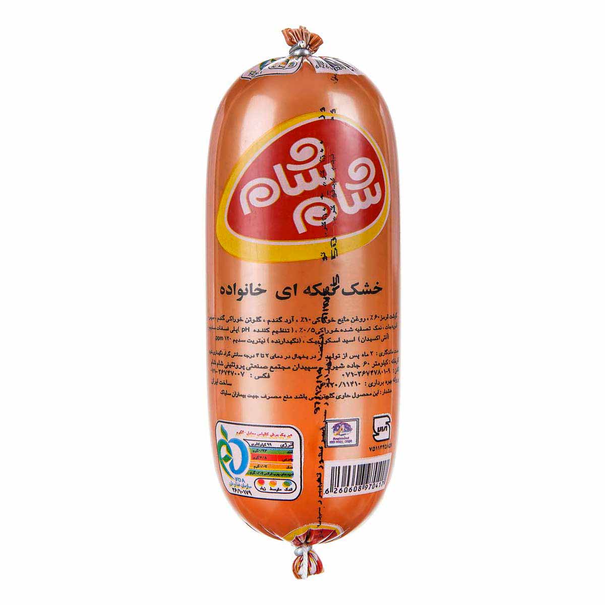 کالباس خشک 60 درصد تیکه ای خانواده شام شام 500 گرم 