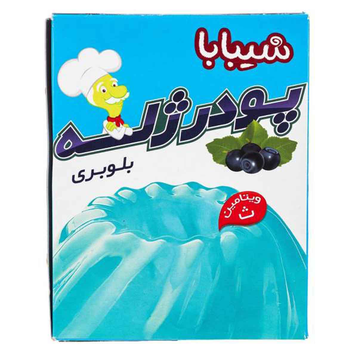 پودر ژله با طعم بلوبری شیبابا 100 گرم