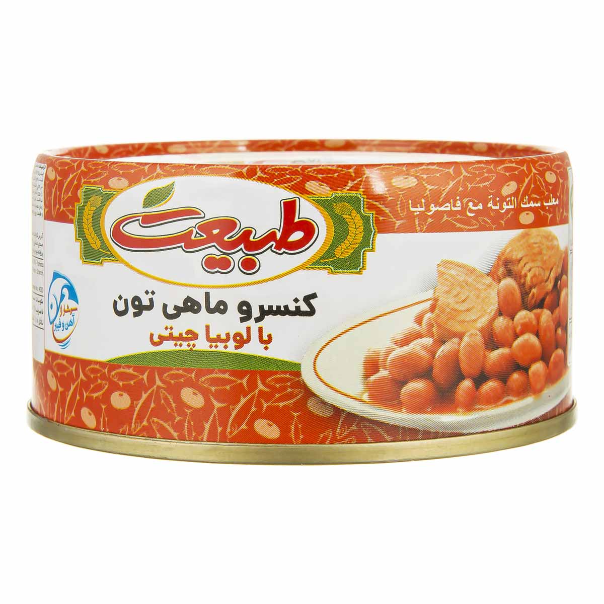 کنسرو ماهی تون با لوبیا چیتی طبیعت 170 گرم