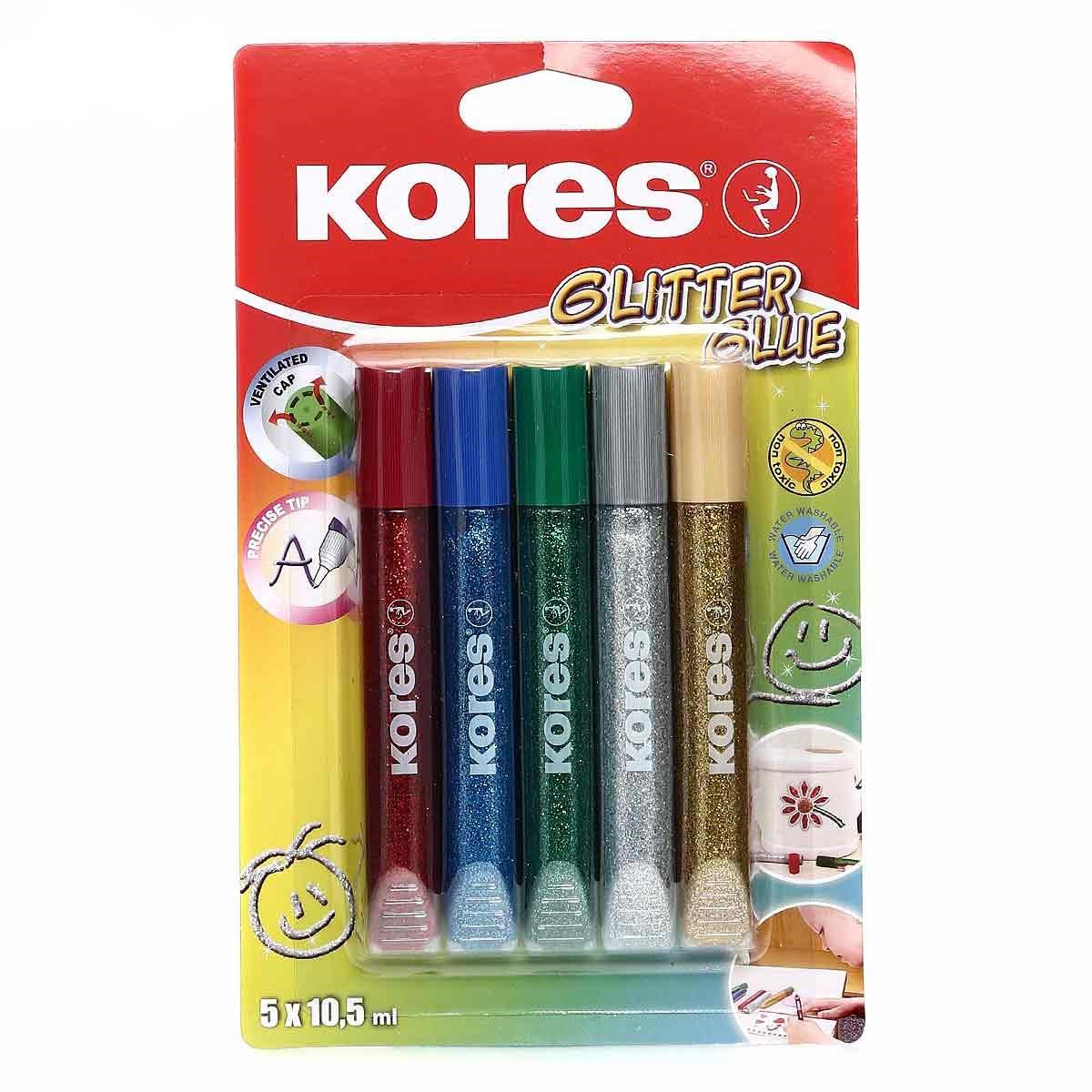 چسب اکلیلی 5 رنگ کورس مدل Glitter