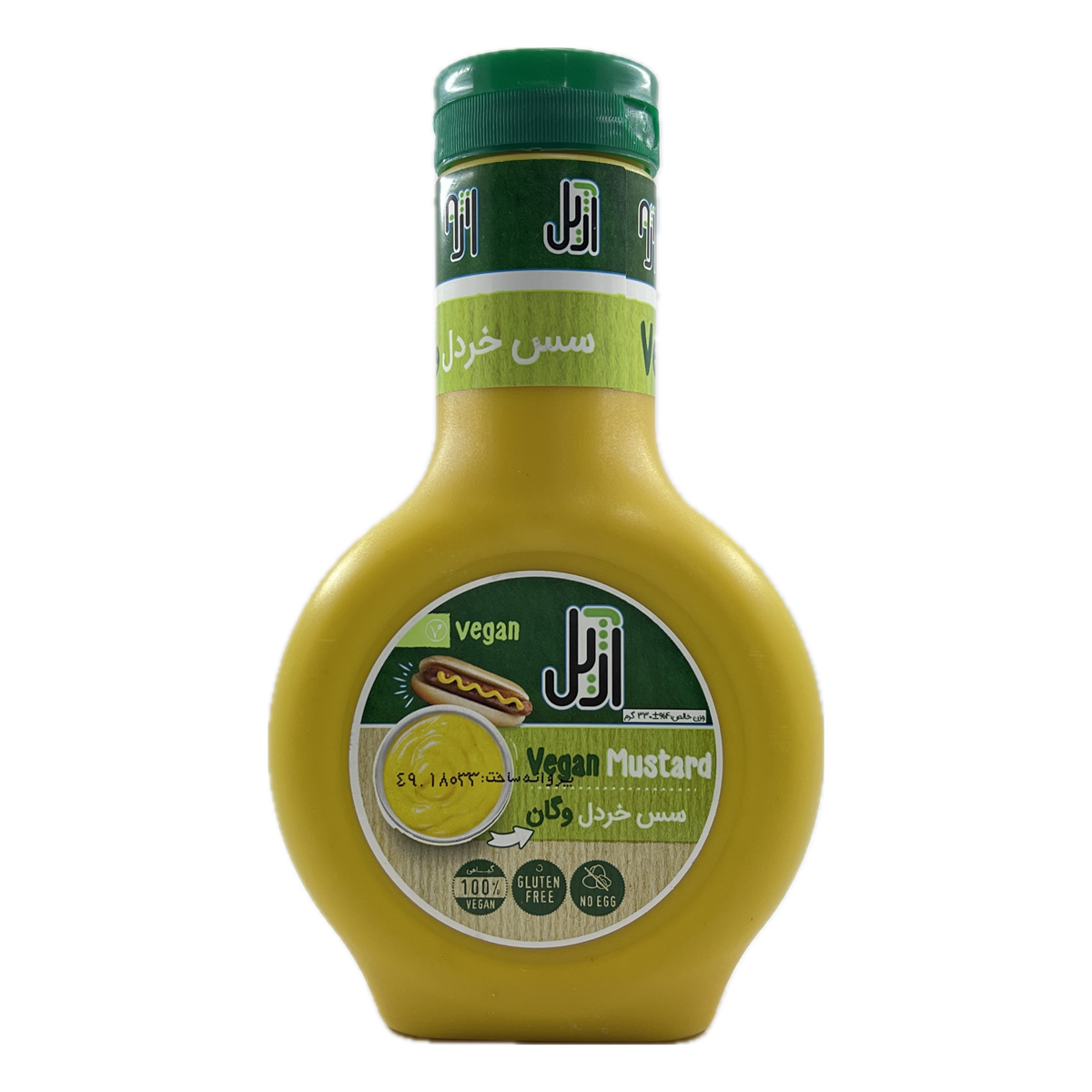 سس خردل وگان بطری آژیل کاله 330 گرم