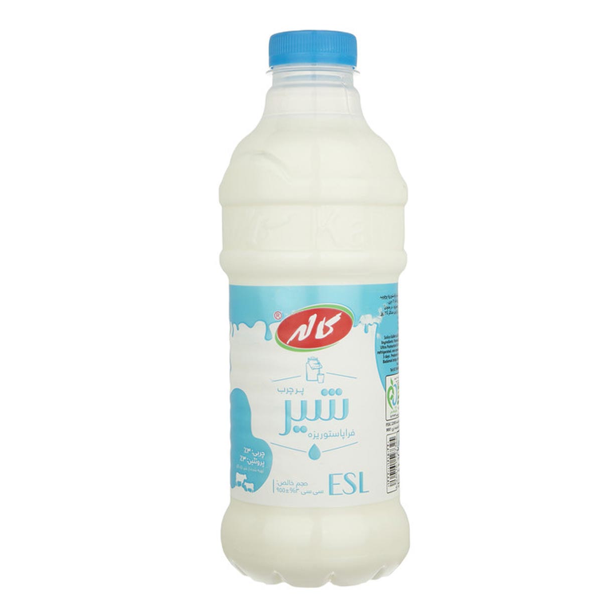 شیر فراپاستوریزه بطری پرچرب کاله 955 میلی لیتر 