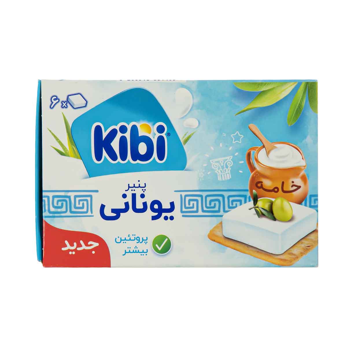 پنیر خامه ای یونانی کیبی 6 عددی 