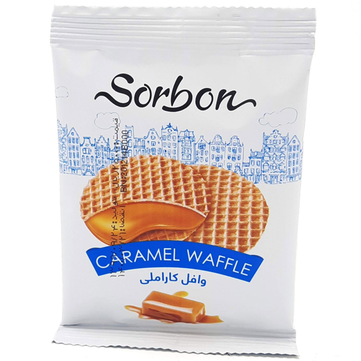 وافل با طعم کارامل سوربن 35 گرم