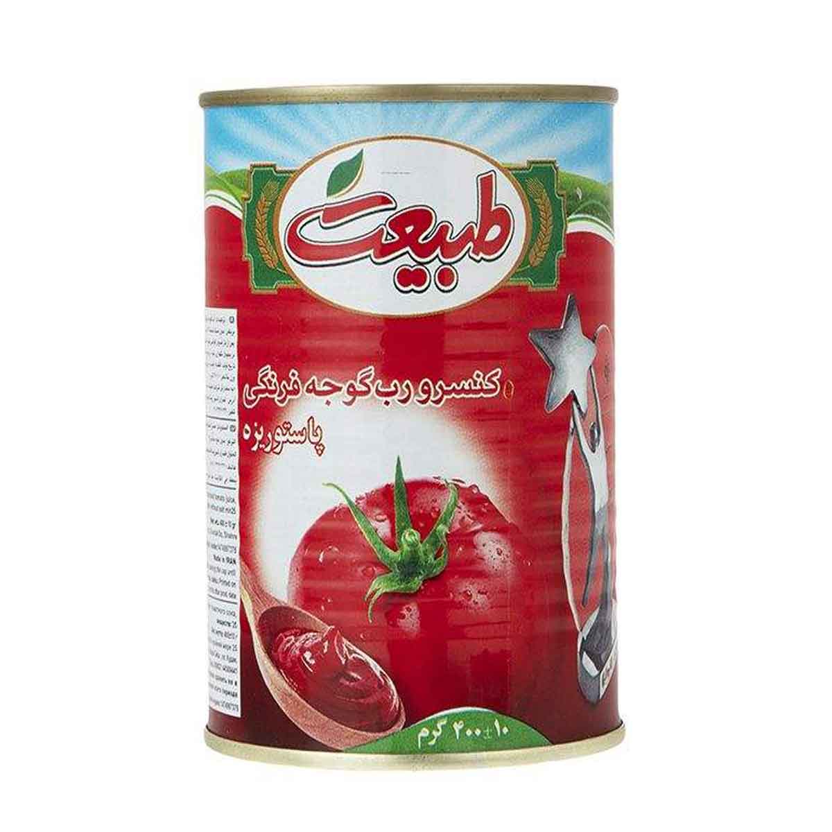 کنسرو رب گوجه فرنگی آسان بازشو طبیعت 400 گرم 