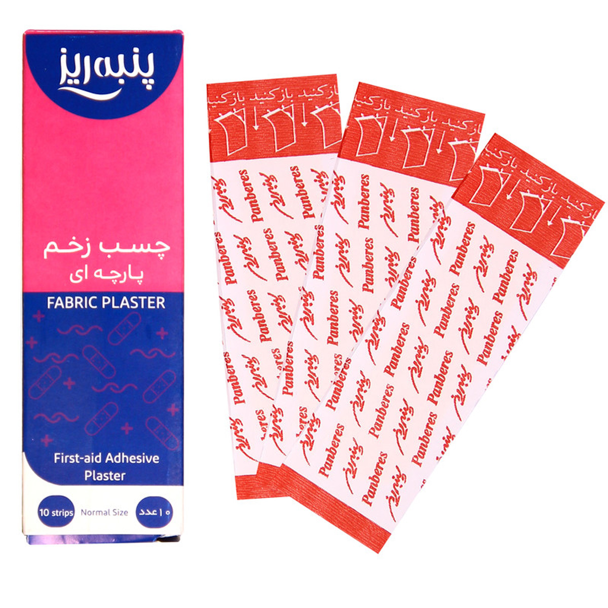 چسب زخم پارچه ای پنبه ریز 10 عددی
