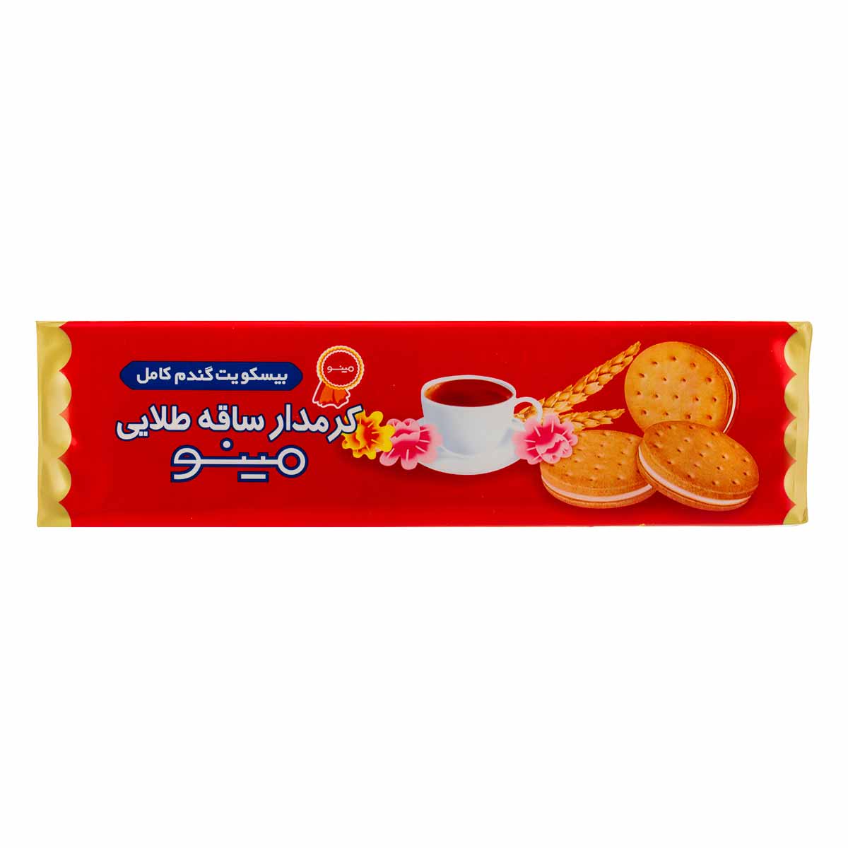 بیسکویت کرمدار مانژ ساقه طلایی مینو 192 گرم