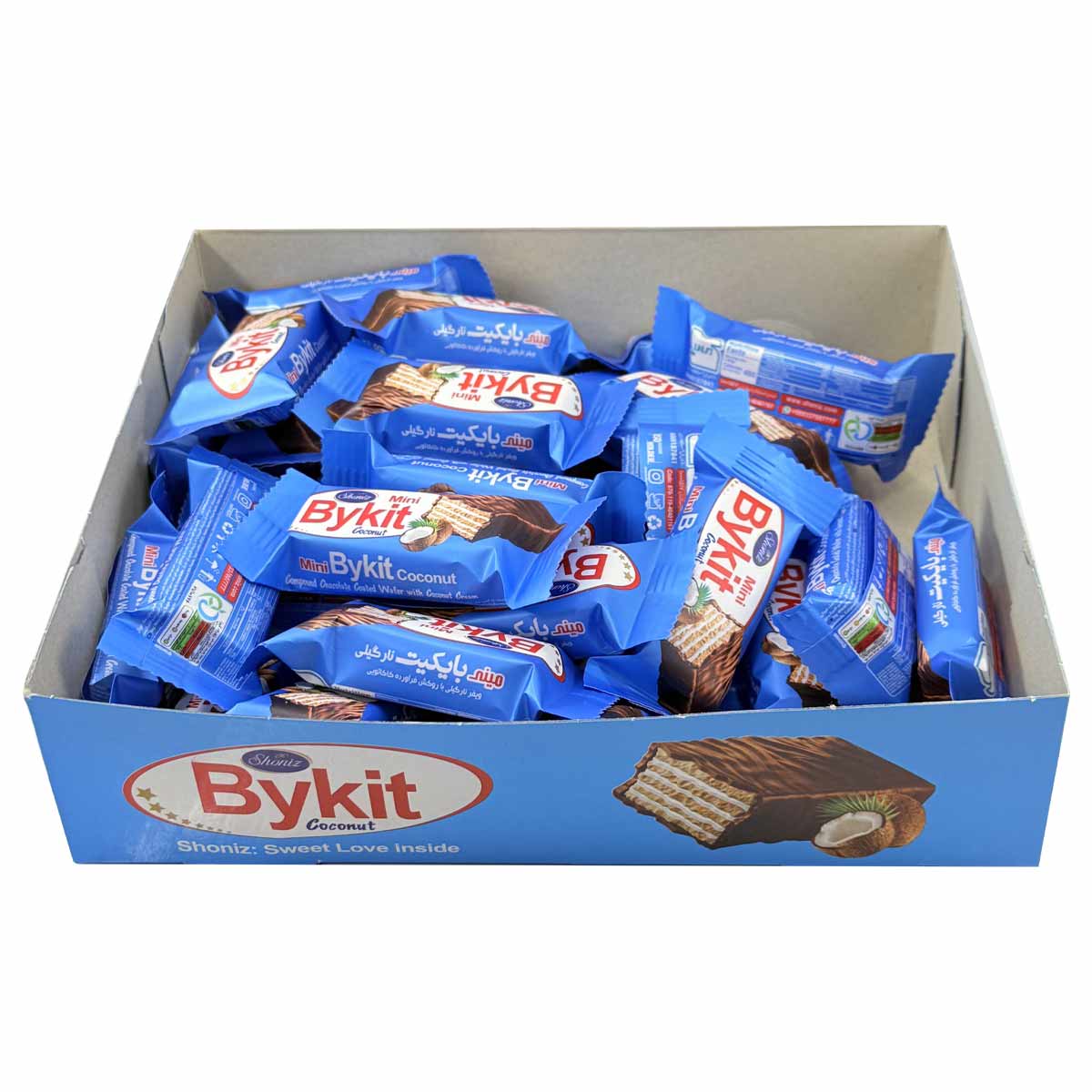 مینی ویفر نارگیلی و روکش کاکائویی بایکیت شونیز 500 گرم