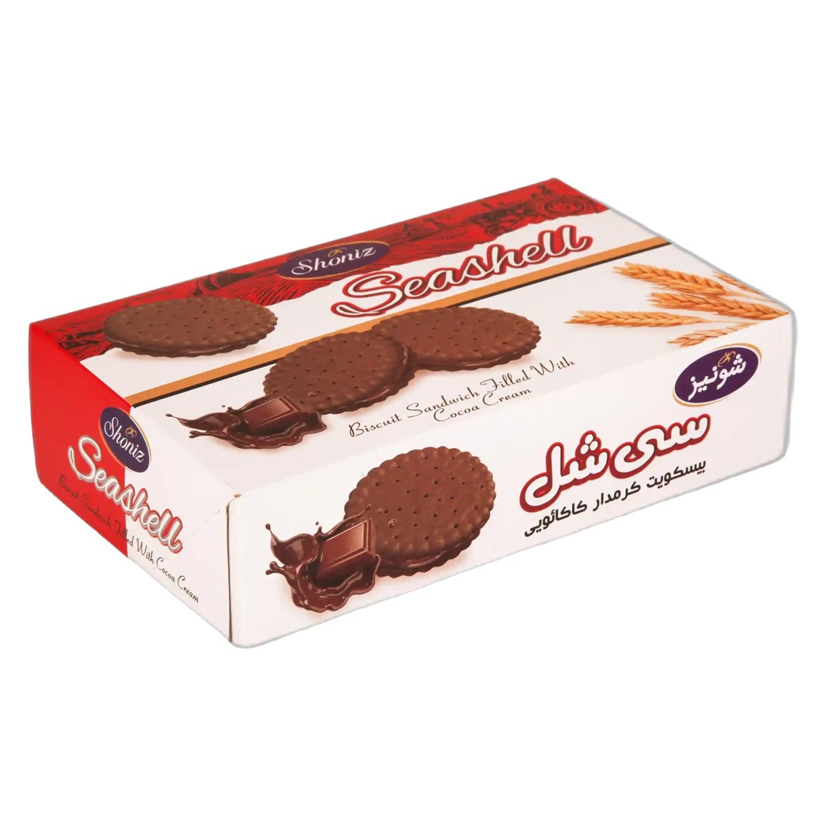 بیسکویت کرمدار کاکائویی سی شل شونیز 560 گرم 