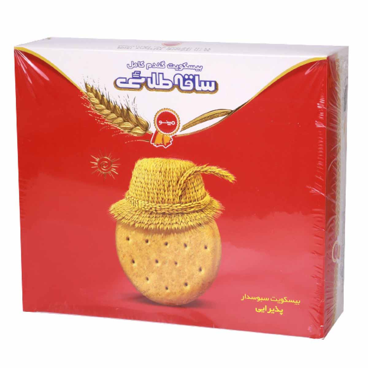 بیسکویت پذیرایی ساقه طلایی گندم کامل مینو 700 گرم