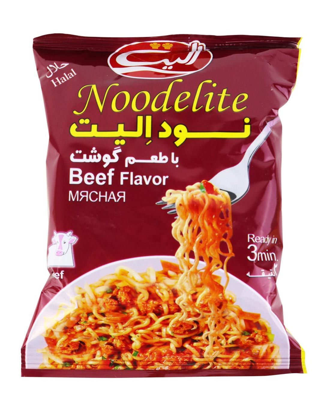 نودل با طعم گوشت الیت 75 گرم 