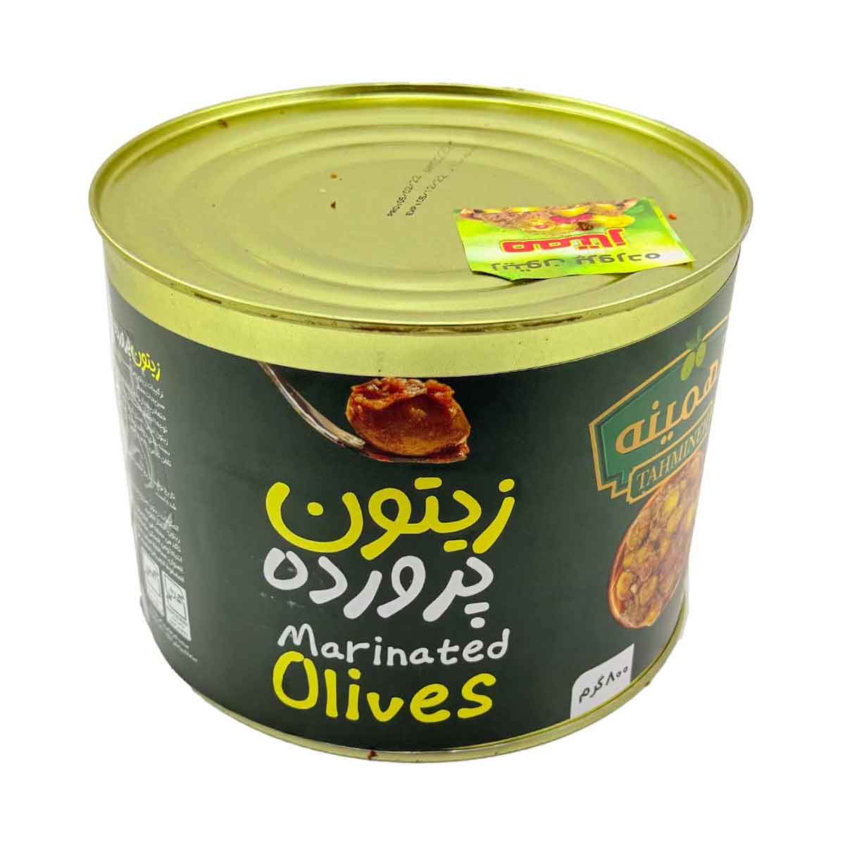 زیتون پرورده قوطی تهمینه 800 گرم