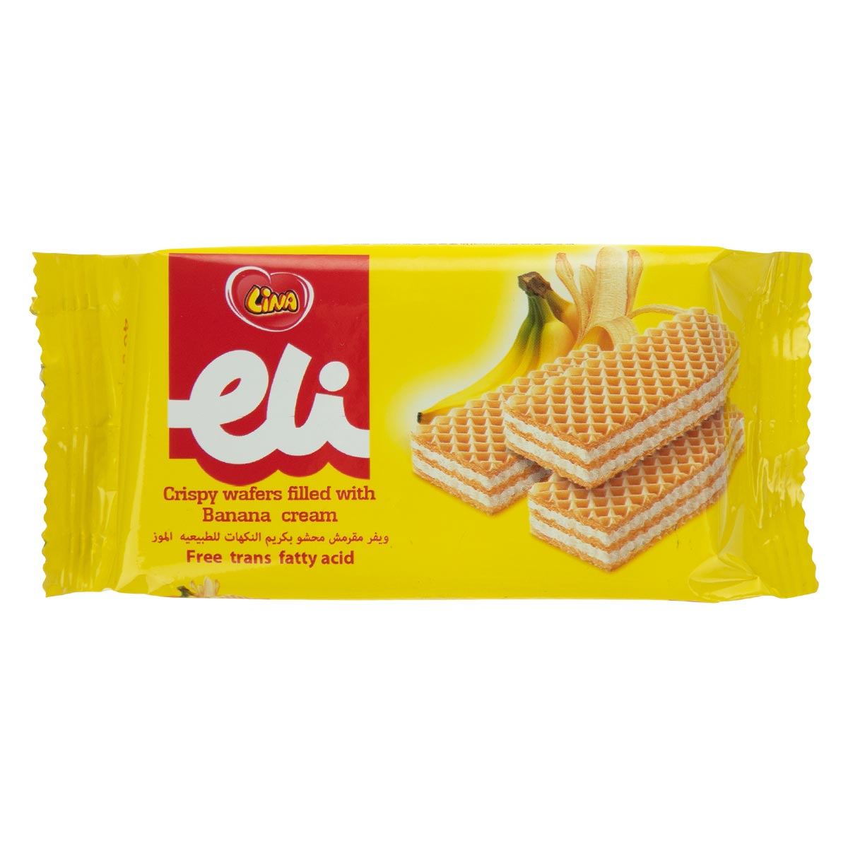 ویفر ترد با طعم موز الی لینا 40 گرم 