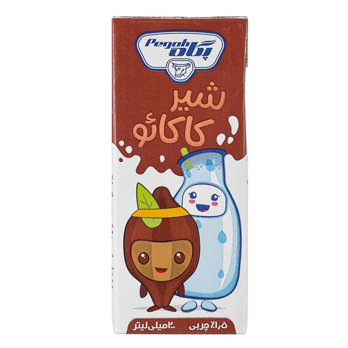 شیر کاکائو استریل پاکتی پگاه 200 میلی لیتر