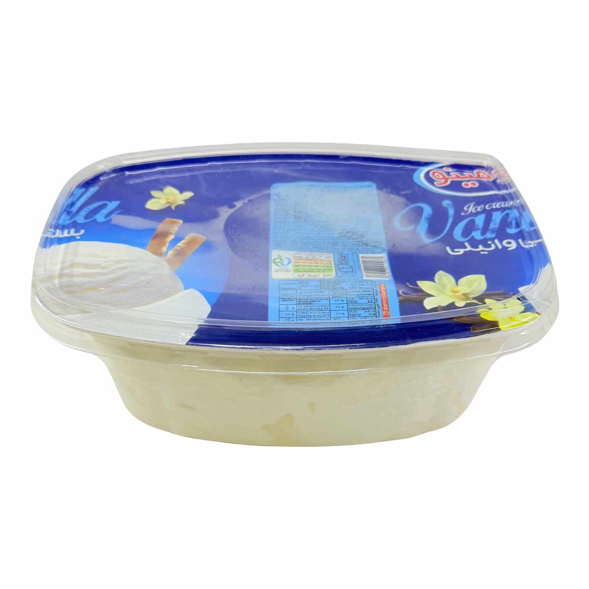 بستنی وانیلی ظرفی دومینو 500 گرم 